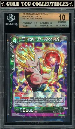 BGS 10 ⭐ SS Vegeta Miraculous Revival Super Card Promo DBS DBZ Z Heroes - Image 1