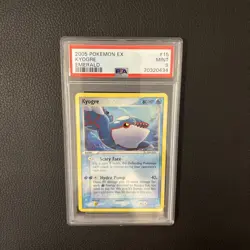 Kyogre 2005 Pokemon Ex Emerald PSA 9 Graded Card MINT 15/106 - Image 5