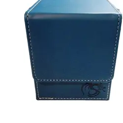 BCW Blue Deck Case LX Gaming Card Holder Magnetic Magic Gathering Storage Box - Image 1