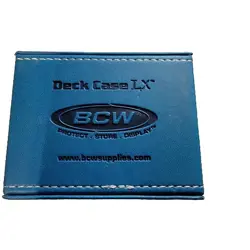 BCW Blue Deck Case LX Gaming Card Holder Magnetic Magic Gathering Storage Box - Image 2
