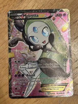 Pokemon Meloetta EX Full Art RC25/RC25 Holo Ultra Rare Legendary Treasures Card - Image 1