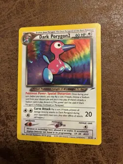 Pokemon TCG Dark Porygon2 Neo Destiny Holo Card 8/105 LP - Image 1