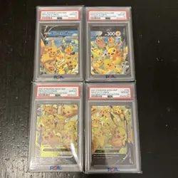 Pikachu V-Union - SWSH139-142 - Pokemon TCG: Celebrations Promo 4 Card Set PSA10 - Image 1