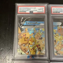 Pikachu V-Union - SWSH139-142 - Pokemon TCG: Celebrations Promo 4 Card Set PSA10 - Image 4