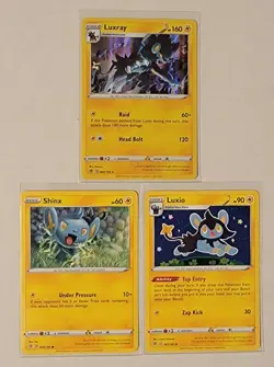 Pokemon Luxray 062/192 Holo Rebel Clash - Full Evolving Bundle - 3 Cards Total - Image 1