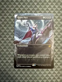 MTG Grave Pact #0073 Anime Borderless Mythic Wilds of Eldraine: ET (WOT) - Image 1