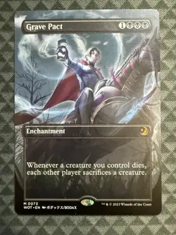 MTG Grave Pact #0073 Anime Borderless Mythic Wilds of Eldraine: ET (WOT) - Image 2