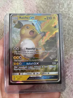 Pokemon TCG Raichu GX Holo Ultra Rare Card Shining Legends 29/73 - Image 1