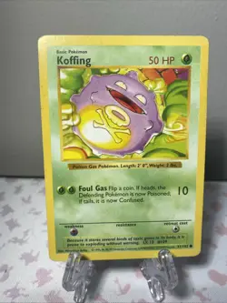 POKEMON Card Shadowless Vintage 1999 Base Set Koffing 51/102 - NM - Free Ship - Image 2