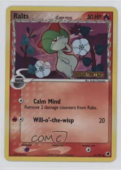 Ralts Reverse Foil Pokemon EX Dragon Frontiers #61 2006 - Image 1