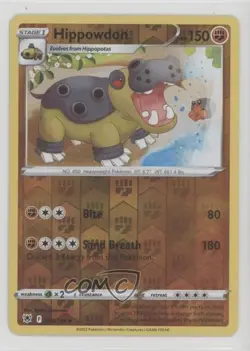 Hippowdon Reverse Foil Pokemon Sword & Shield Astral Radiance #080 - Image 1