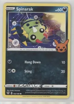 Spinarak Pokemon Sword & Shield Trick or Trade BOO-ster #102 - Image 1
