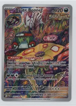 Brute Bonnet Illustration Rare Pokemon Scarlet & Violet Paradox Rift PAR #207 - Image 1