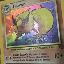Flareon Holo Rare Jungle Set 3/64 Rare Pokemon Card - Image 4