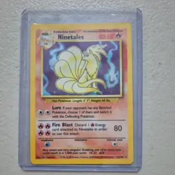 Ninetales Holo Base Set 12/102 Vintage 1999 Pokemon Card WOTC Rare - Image 1