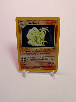 Pokemon TCG Ninetales Holo Rare Card 12/102 Base Set Unlimited 1999 LP - Image 1