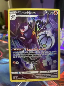 Pokemon Chandelure TG04/TG30 Lost Origin Trainer Gallery Ultra Rare Holo HP 150 - Image 1