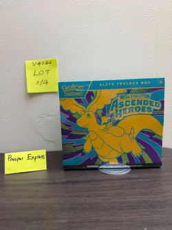 Pokemon Ascended Hero's Elite Trainer Box Sealed ETB - NEW SEALED- READY TO SHIP - Image 1
