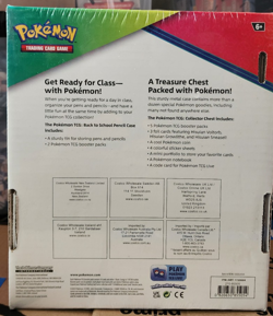 Pokemon Pencil Case-Treasure Chest - 2 Tin Set - 7 packs, 3 Holograms & More NEW - Image 4