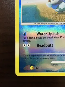 Piplup ⭐ 71/100 Reverse Holo Common Majestic Dawn 2008 Pokemon NM - Image 5