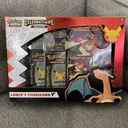 Pokemon TCG: Celebrations Collection Box Lance's Charizard V - New Sealed - Image 1