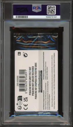 Pokemon Pikachu with Grey Felt hat Van Gogh 085 Graded Sealed Promo PSA 10 - Image 3