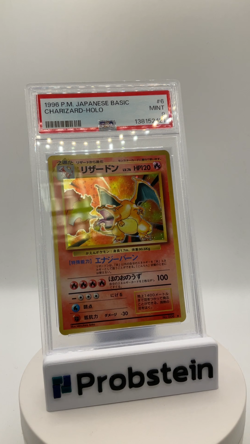 1996 Pokemon Japanese Basic #6 Charizard Holo PSA 9 MINT - Image 2