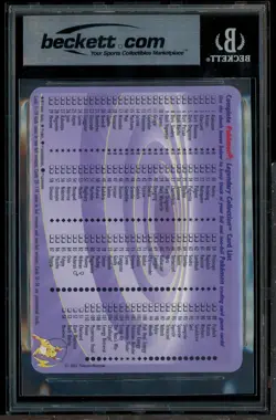 2002 Pokemon Legendary Collection Dark Blastoise Reverse Foil Box Topper BGS 8 - Image 3