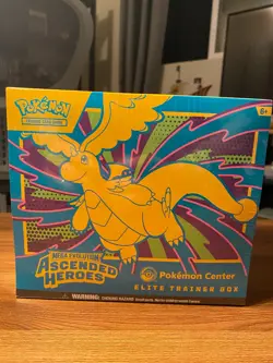 Pokemon TCG Ascended Heroes Pokemon Center Exclusive Elite Trainer Box ETB - Image 1
