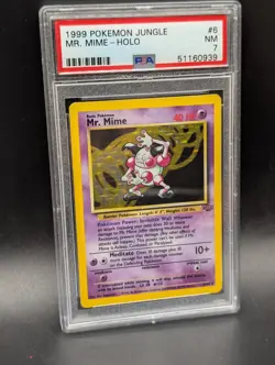 1999 Pokemon Jungle Mr. Mime Holo 6/64 PSA 7 - Image 4