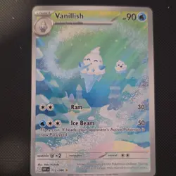 Pokemon Vanillish Illustration Rare 112/086 Sv White Flare EN Stage 1 2025 - Image 1