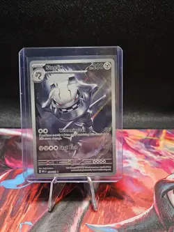 Pokemon Steelix 150/132 Me01: Mega Evolution Illustration Rare Holo 200 HP - Image 1