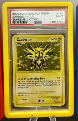 2009 Pokemon Platinum Supreme Victors PSA 9 Legendary Bird Set Holos Low Pop - Image 2