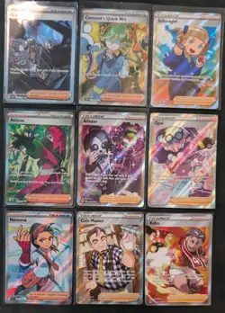 Pokemon Full Art Trainer Lot Of 9 - Image 1