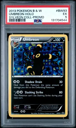 2013 POKEMON BW BLACK STAR PROMO UMBREON #BW93 HOLO PSA 5 EX #131704574 - Image 1