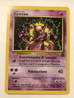 Pokemon TCG Mewtwo Wizards Black Star Promos 14 Regular Promo Italian - Image 1