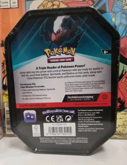 Pokemon TCG Triple Whammy Collector's Tin Darkrai Tin SEALED! NEW! - Image 3