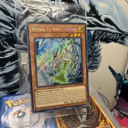 🔥 Yugioh LDS3-EN135 Mystical Elf White Lightning SECRET RARE 1ST EDITION +BONUS - Image 2