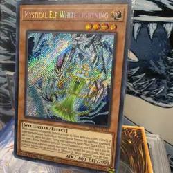 🔥 Yugioh LDS3-EN135 Mystical Elf White Lightning SECRET RARE 1ST EDITION +BONUS - Image 3