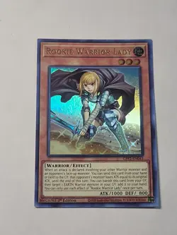 Yugioh! Rookie Warrior Lady - GFP2-EN043 - Ultra Rare - 1st Edition NM/M (A083) - Image 1