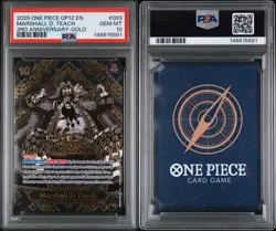2025 ONE PIECE OP12-LEGACY OF THE MASTER 3RD ANNIV-GOLD MARSHALL D. TEACH PSA 10 - Image 3