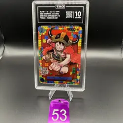 TAG GEM MINT 10 (978) Monkey D. Luffy P-110 One Piece Day '25 2025 One Piece 53 - Image 1