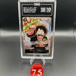 TAG GEM MINT 10 (985) Monkey D. Luffy P-110 One Piece Day '25 2025 One Piece 75 - Image 1