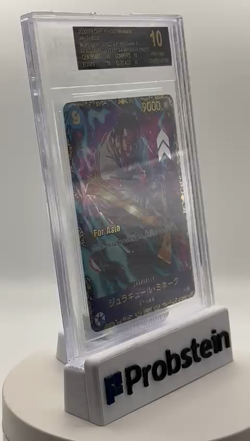 2022-24 One Piece Promos 070 Dracule Mihawk Btl Battle Winner BGS 10 BLACK LABEL - Image 2