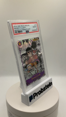 2024 One Piece OP09 En Manga Alternate Art #119 Monkey D. Luffy PSA 10 GEM MINT - Image 2