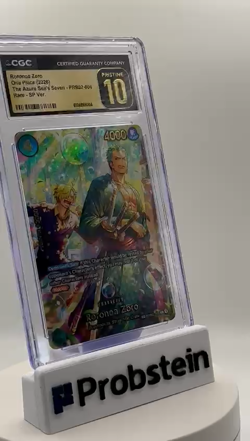 One Piece TCG Roronoa Zoro SP PRB02-006 CGC 10 Pristine - Image 2