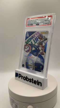 2025 One Piece EN Dodgers X One Piece Night #010 Monkey D. Luffy PSA 10 GEM MINT - Image 2