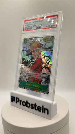 2025 One Piece OP13 EN Manga Alternate Art #118 Monkey D. Luffy PSA 10 GEM MINT - Image 2