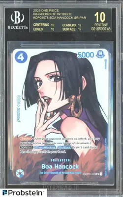 2023 One Piece Kingdom of Intrigue OP01078 Boa Hancock SR PAR BGS 10 BLACK LABEL - Image 1
