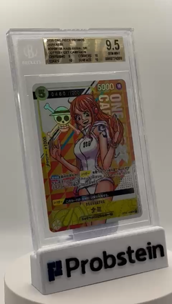 2025 One Piece Promos Japanese OP08106 Nami Serial Lottery Get Campaign BGS 9.5 - Image 2